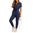Elegant jumpsuit styled for dinner occasions