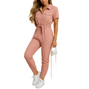 Women's tailored jumpsuit styled for office wear