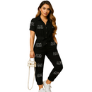 Refined detailing on women's elegant jumpsuit